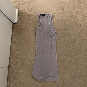 Grey splits 59 ribbed tank small